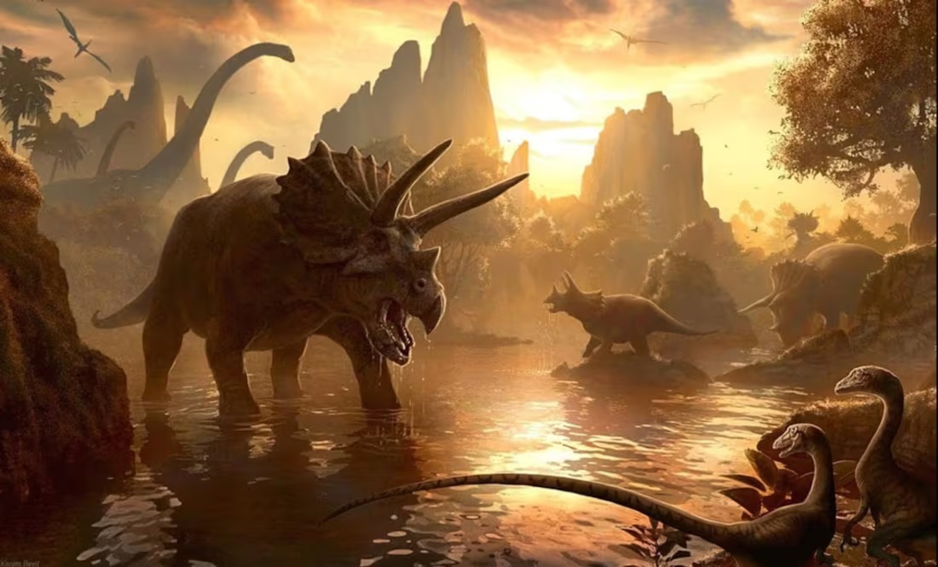 Extinción de dinosaurios transformó ríos y permitió la expansión de los bosques