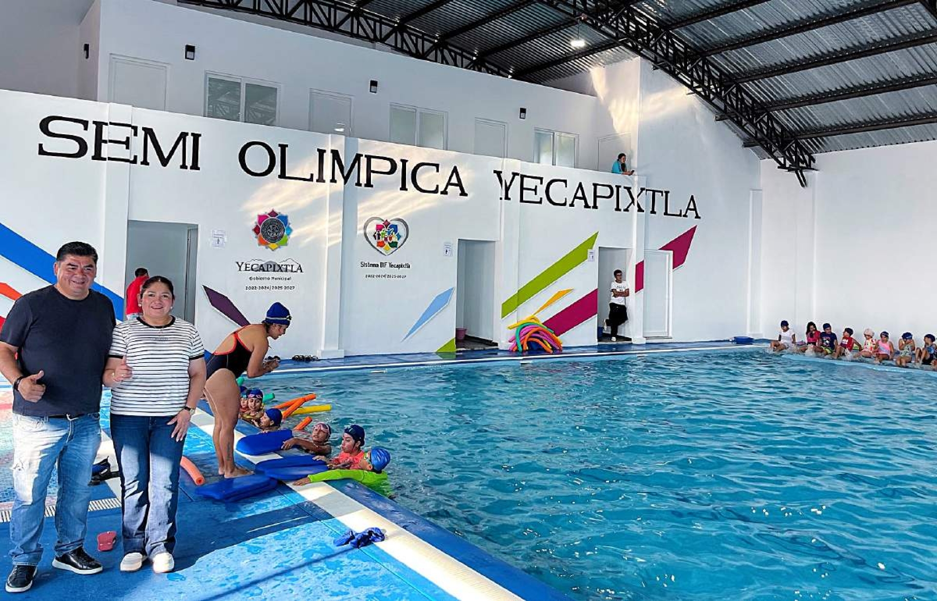 Estrenan alberca semiolímpica en Yecapixtla