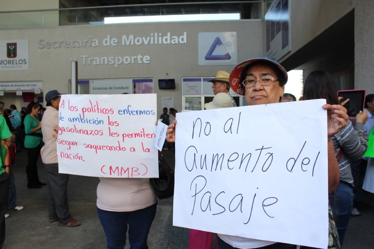 Protestan contra el alza a la tarifa