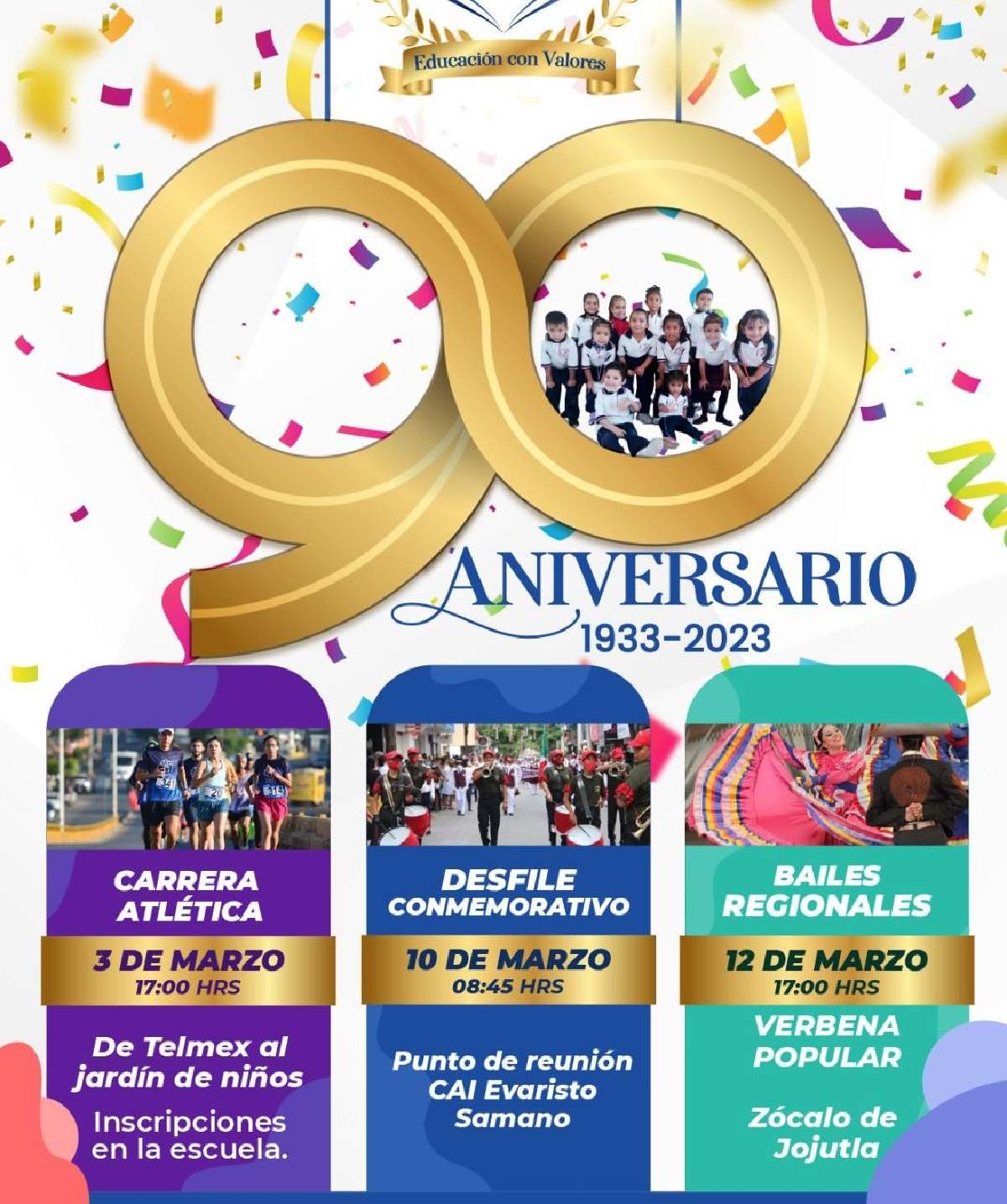 Celebra jardín de niños de Jojutla 90 años de fundación