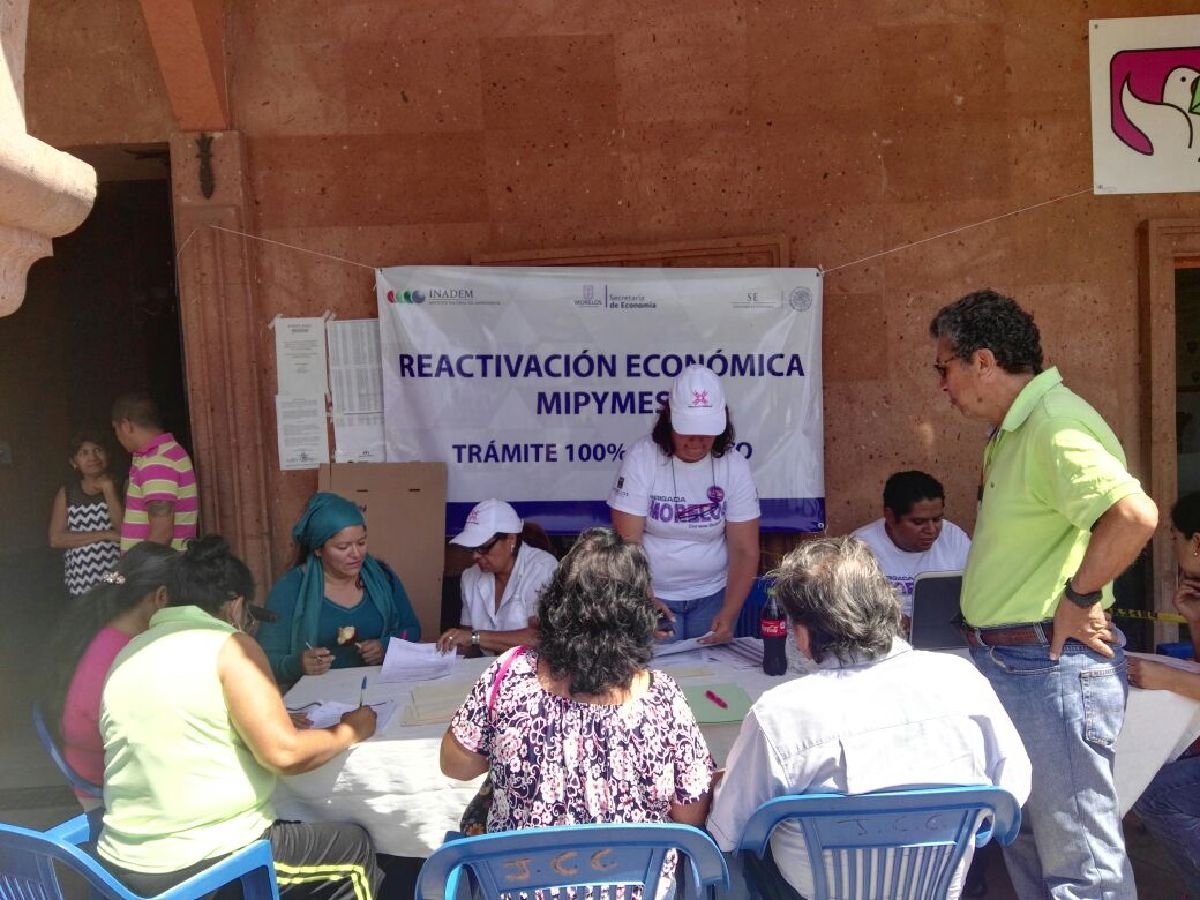 Instalan en Miacatlán un módulo regional de registro de comercios dañados por el temblor
