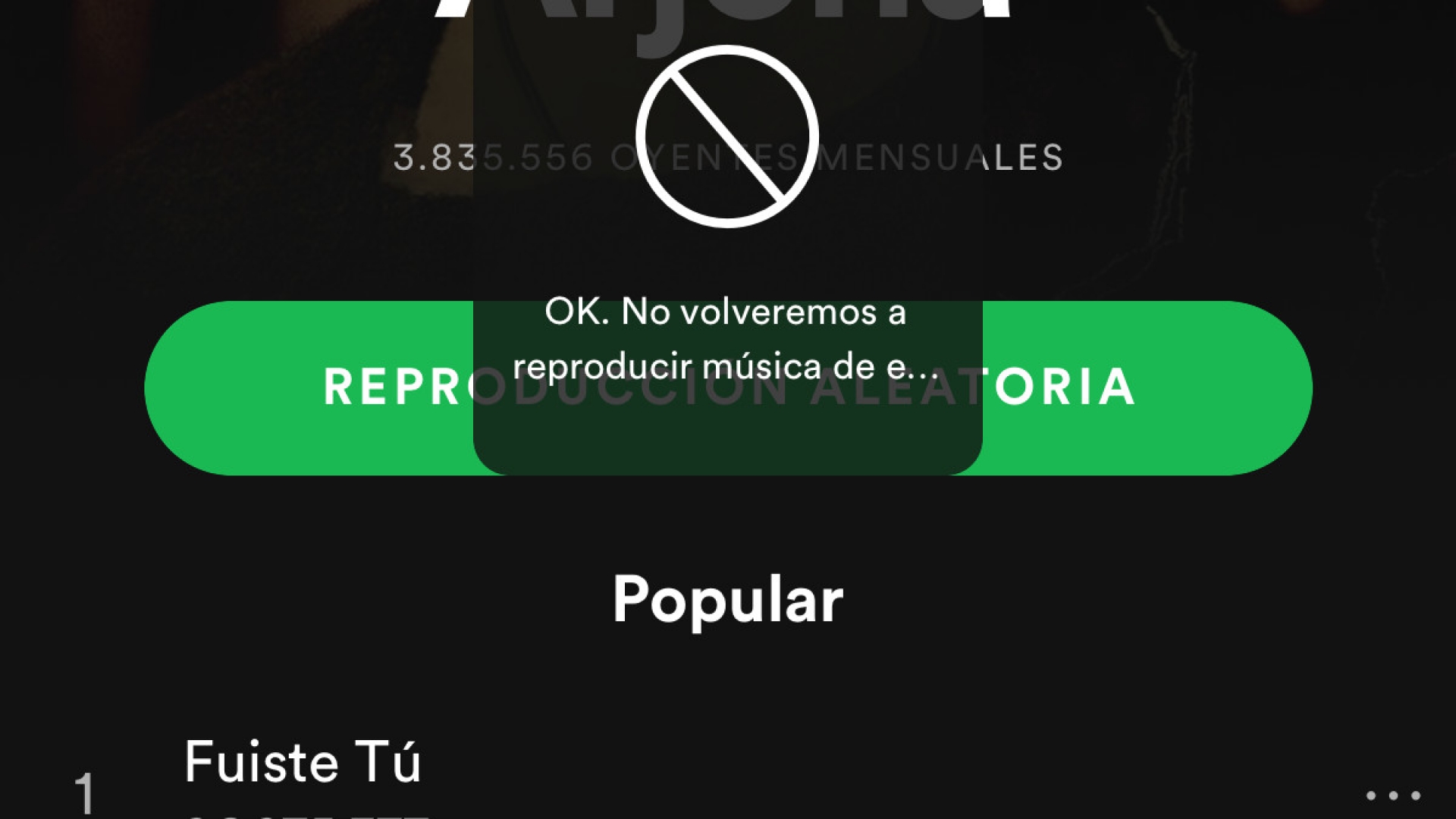 ¡TIEMBLEN ARTISTAS! Así es como puedes bloquear artistas y canciones en Spotify