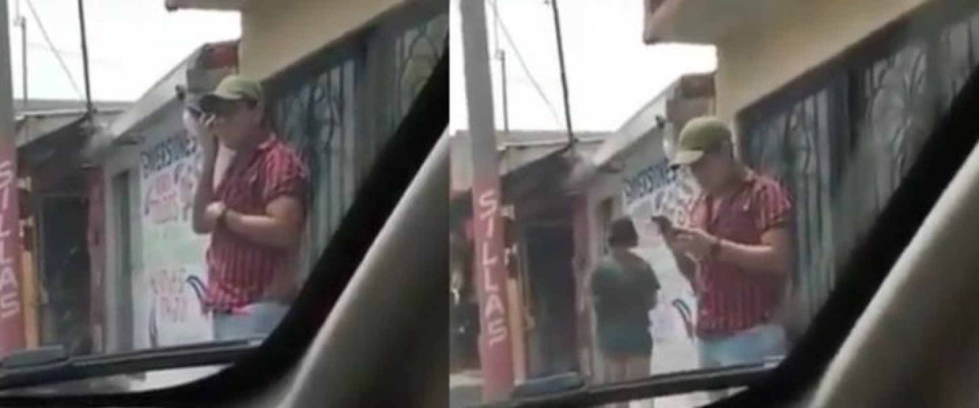 Salió del carro para escuchar el mensaje de su amante y dejó el Bluetooth prendido