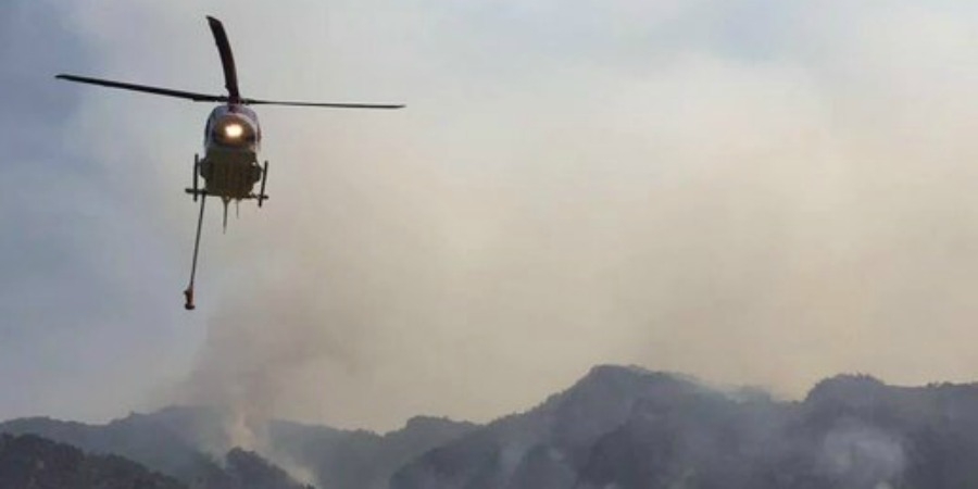 Dan a conocer acciones de combate del incendio en Tepoztlán