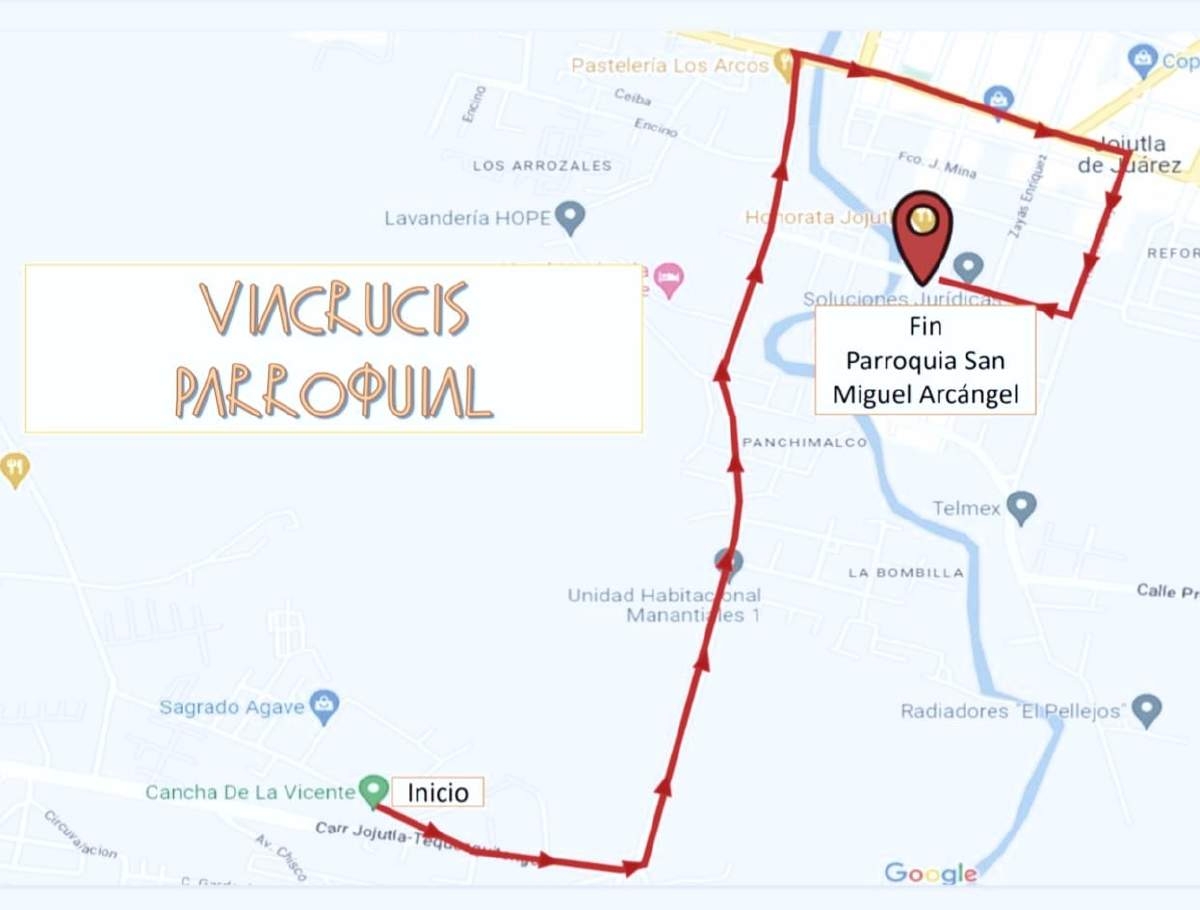 Cambian recorrido del Viacrucis en Jojutla
