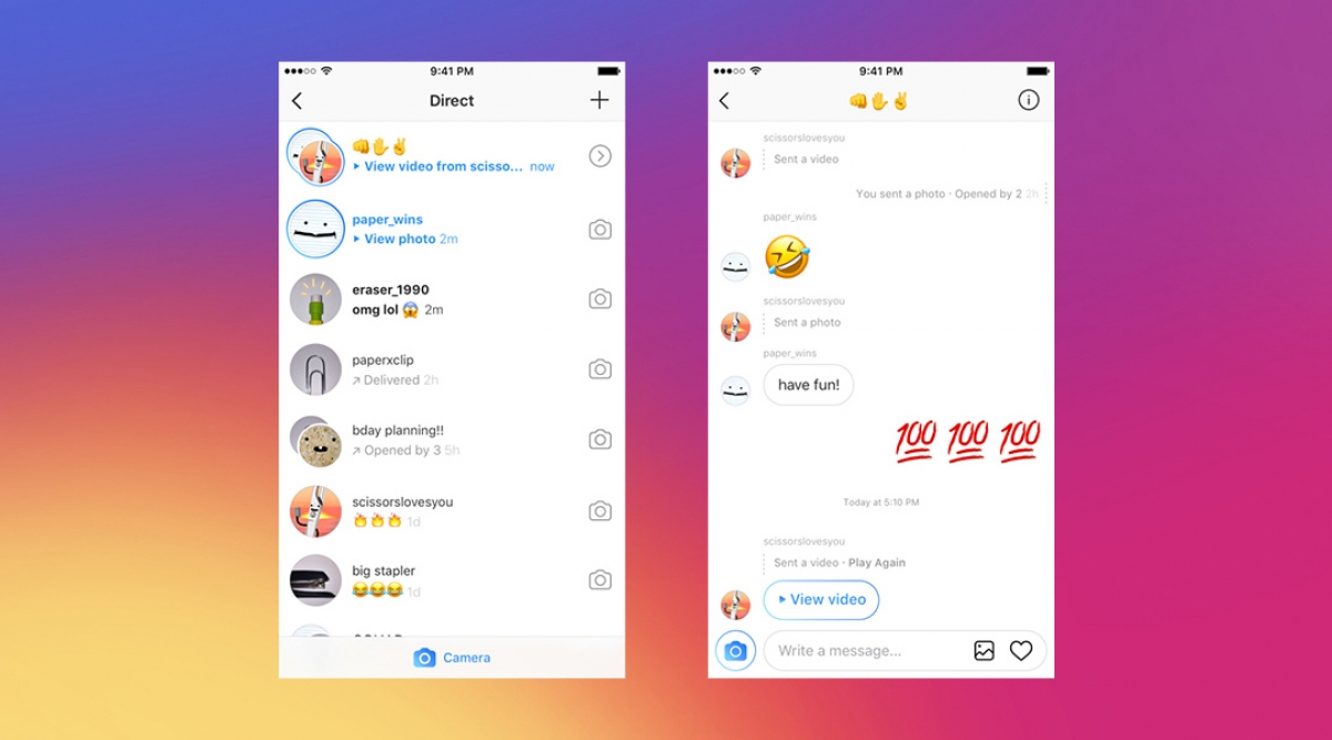 Ya puedes mandar videos y fotos que se desaparecen desde Instagram Direct