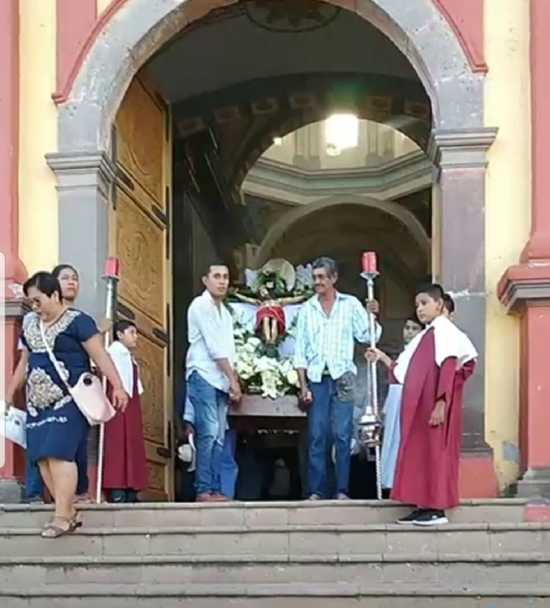Comienza celebración en honor al Señor del Calvario