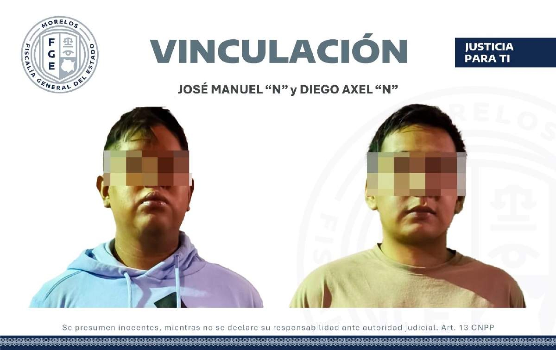 A proceso, dos individuos acusados de violación