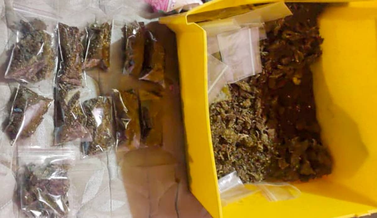 Atrapan a dos individuos en poder de un arma y droga