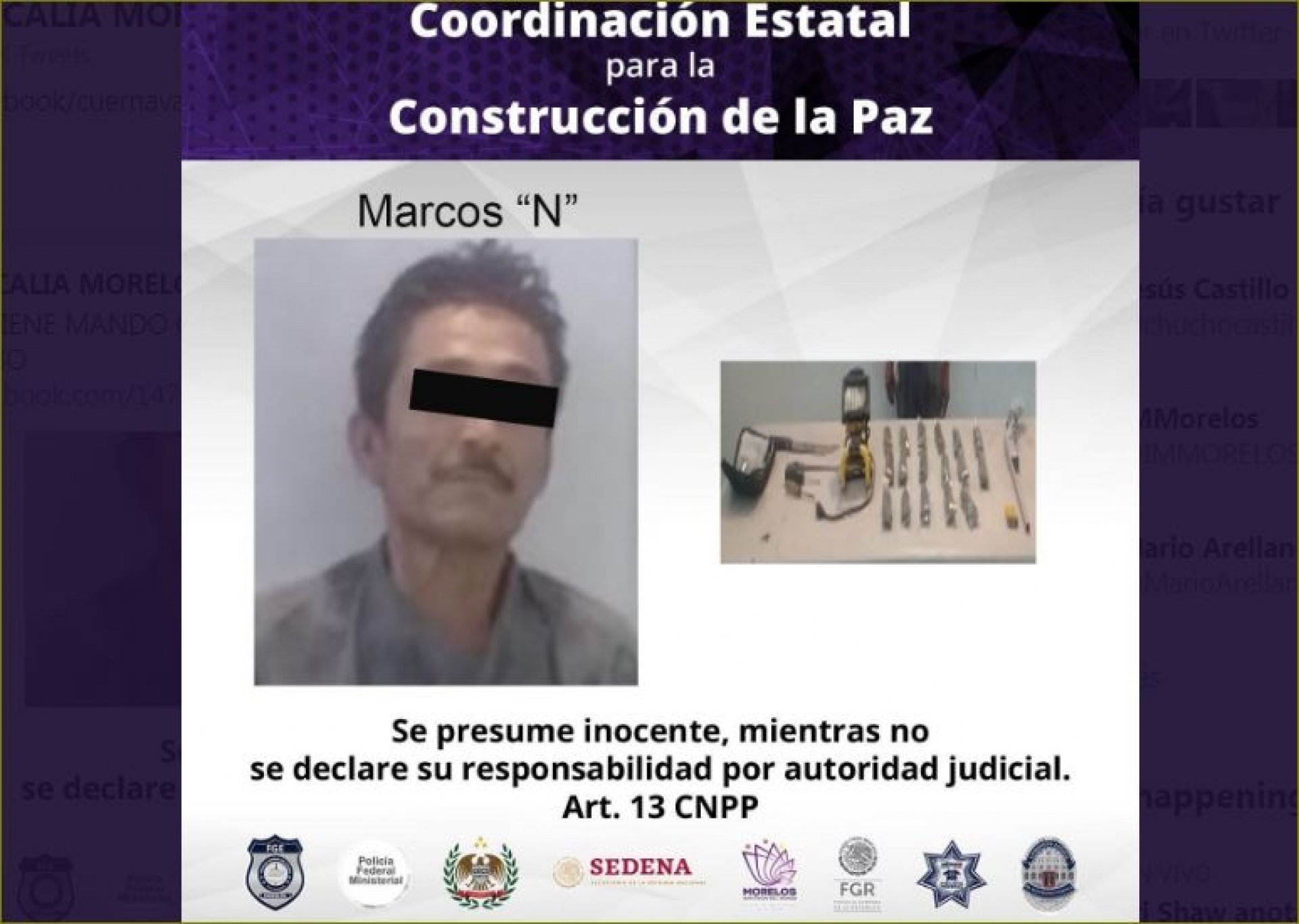 Le hallaron marihuana y una escopeta