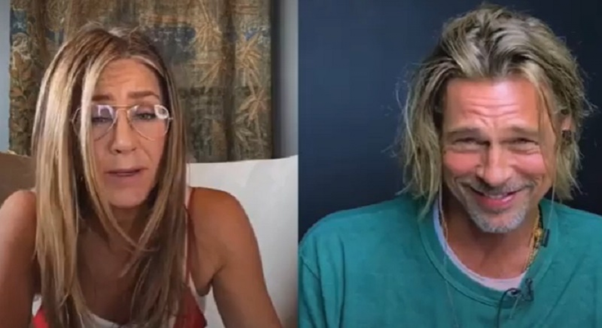 VIDEO: ¡Donde hubo fuego...! Coquetean Jennifer Aniston y Brad Pitt