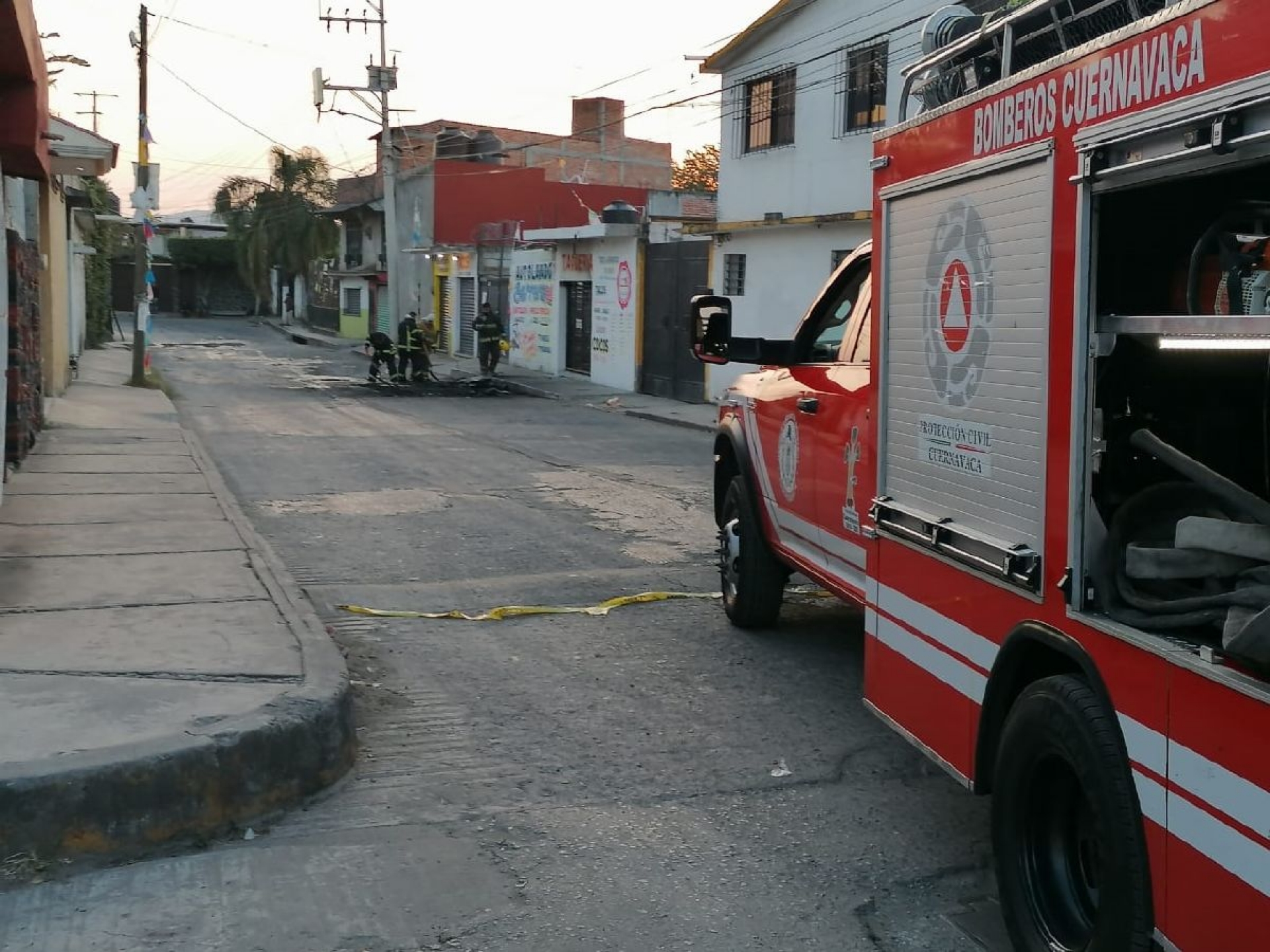 Sin identificar, el hombre calcinado en una camioneta