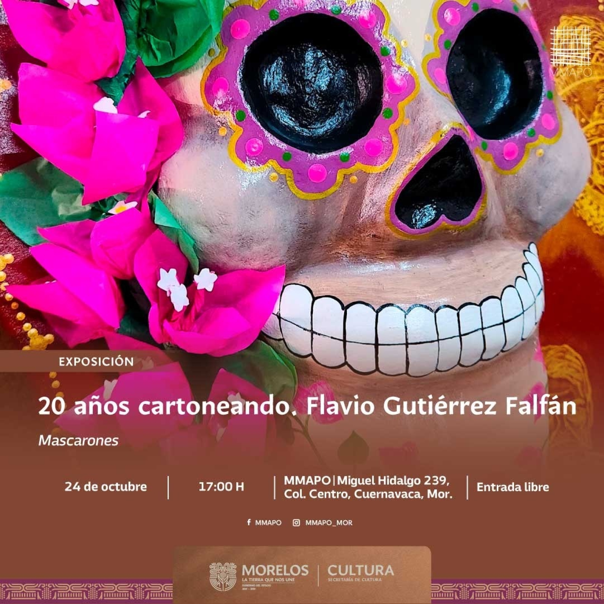 Invita Secretaría de Cultura a la exposición '20 años cartoneando. Flavio Daniel Gutiérrez Falfán' en el MMAPO