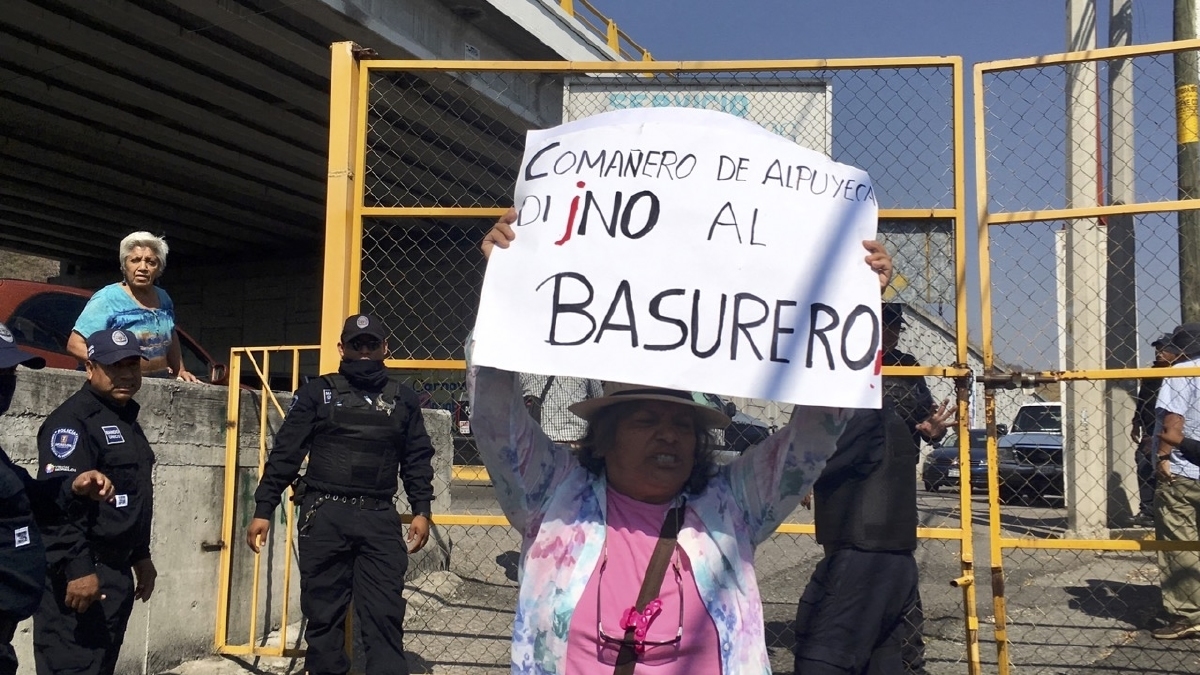 Protestan vecinos contra planta de basura en Alpuyeca