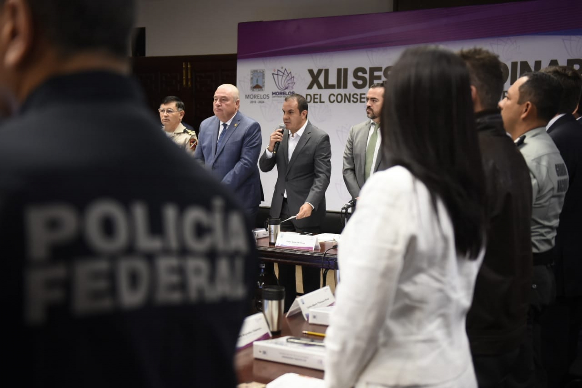 Encabeza Cuauhtémoc Blanco XLII Sesión Ordinaria del Consejo Estatal de Seguridad Pública