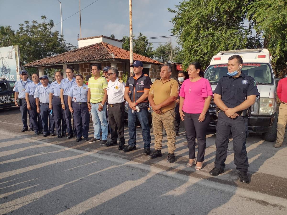 Implementan operativo de seguridad en Jojutla por Día de Muertos