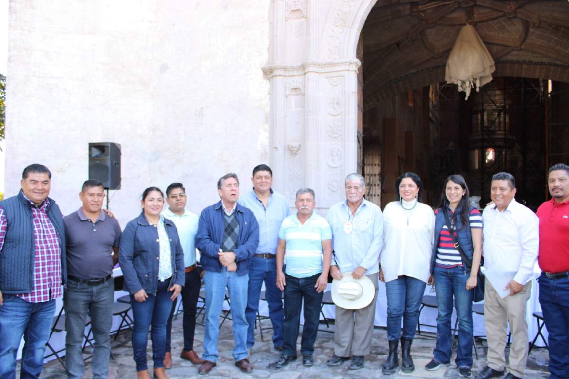 Supervisa SC la restauración del ex convento de Yecapixtla