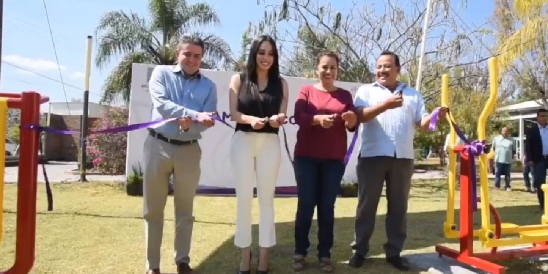 Inauguran un gimnasio al aire libre en Axochiapan