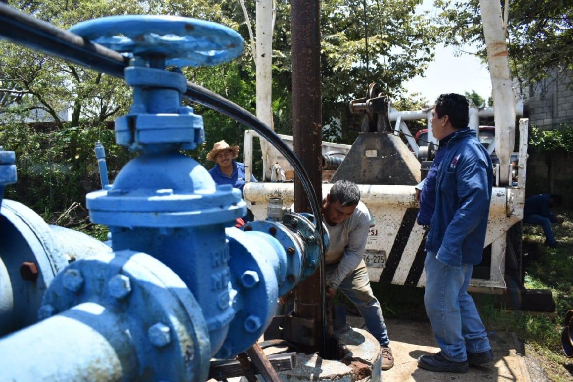 Rehabilita SCAPSJ pozo de agua en el Centro de Jiutepec