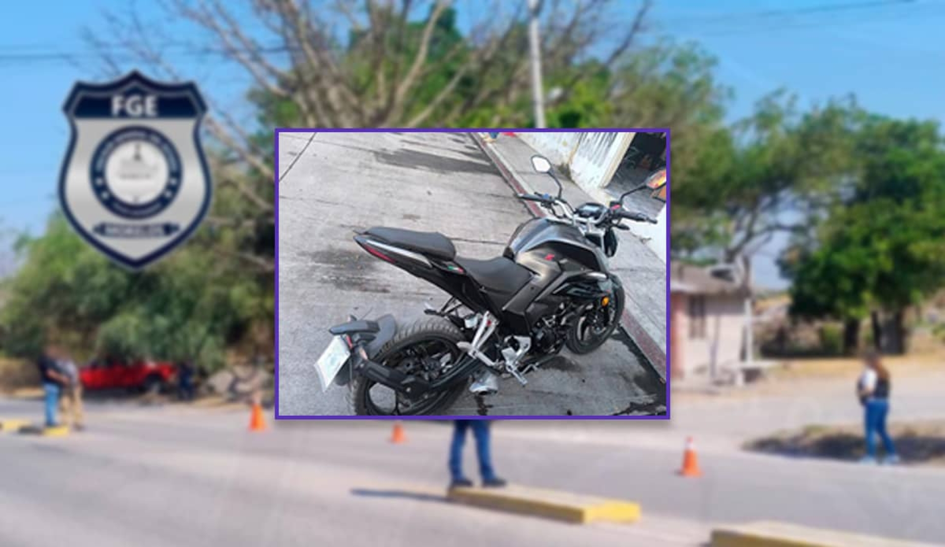 Recuperan motocicleta robada