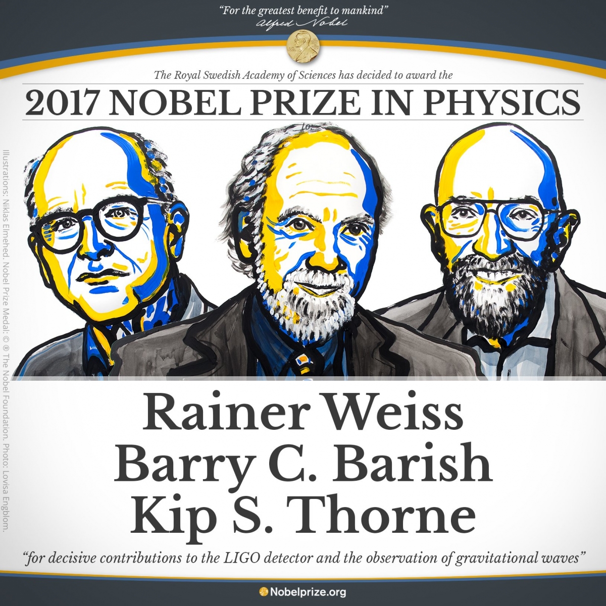 La detección de las ondas gravitacionales se lleva el Nobel de Física 2017