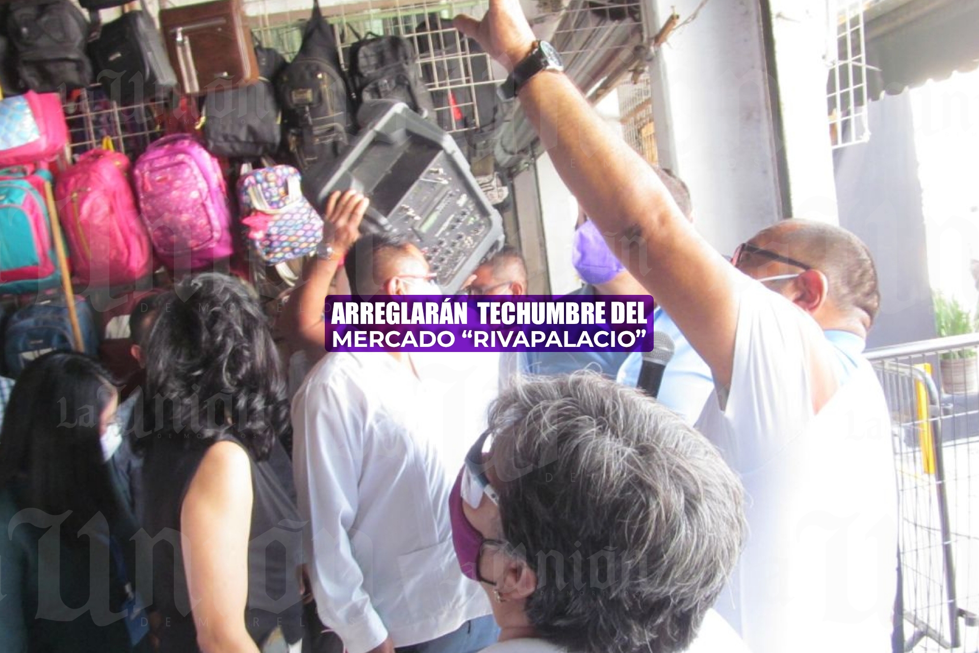 Otra vez, arreglarán la techumbre del mercado “Rivapalacio”