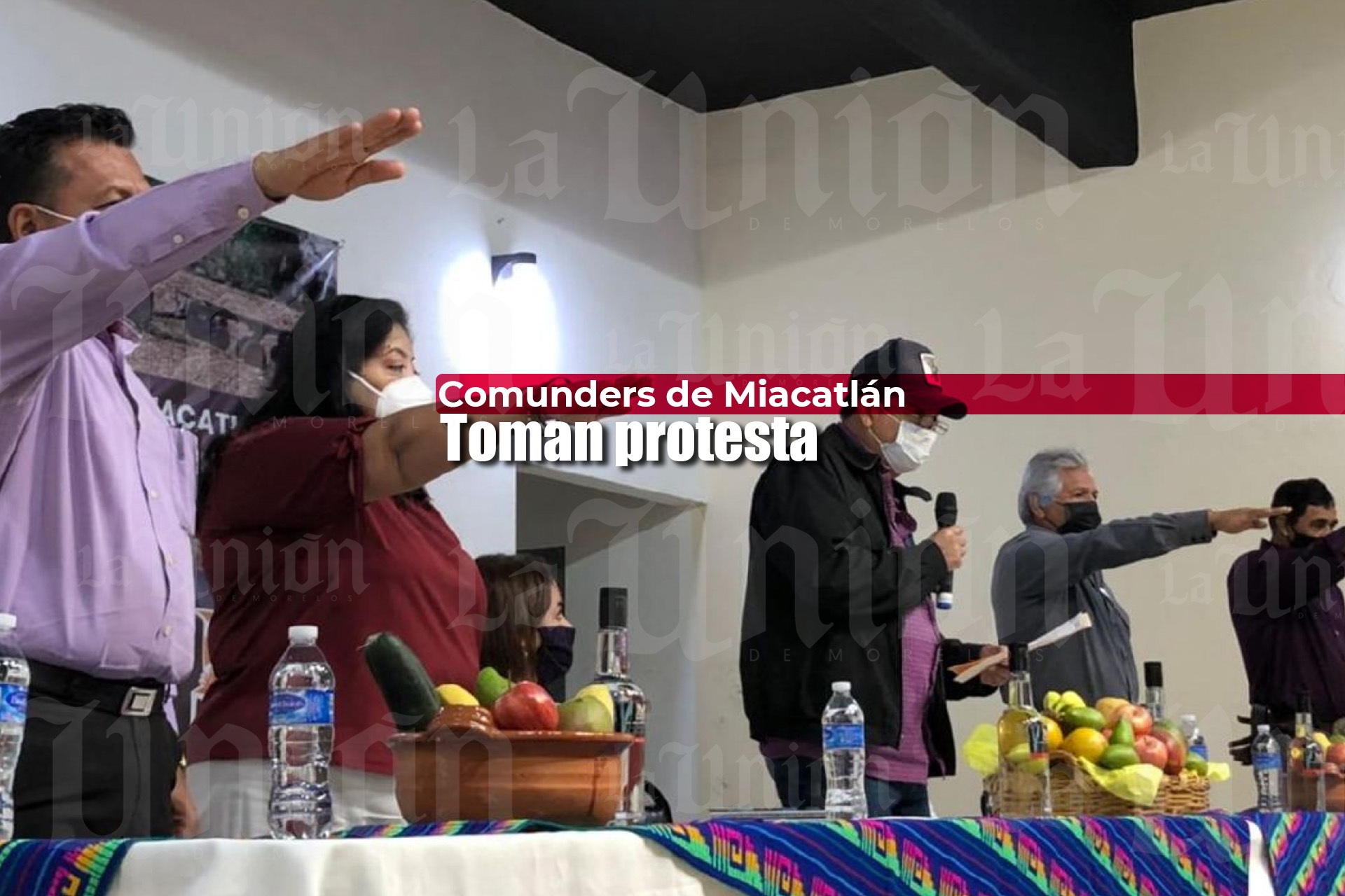 Toman protesta a nuevos integrantes del Comunders de Miacatlán: Sedagro