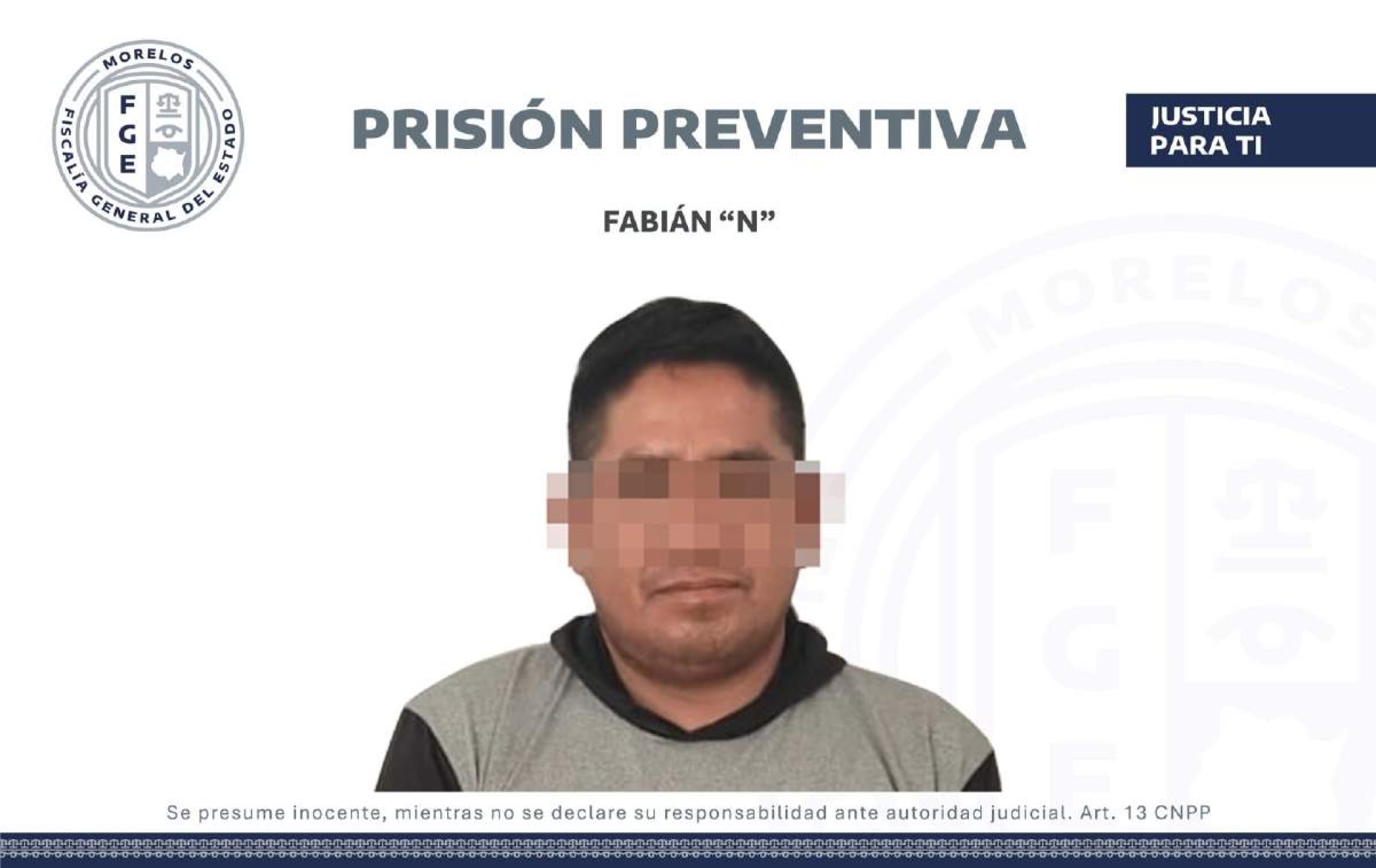 Capturan a individuo acusado de violar a una niña