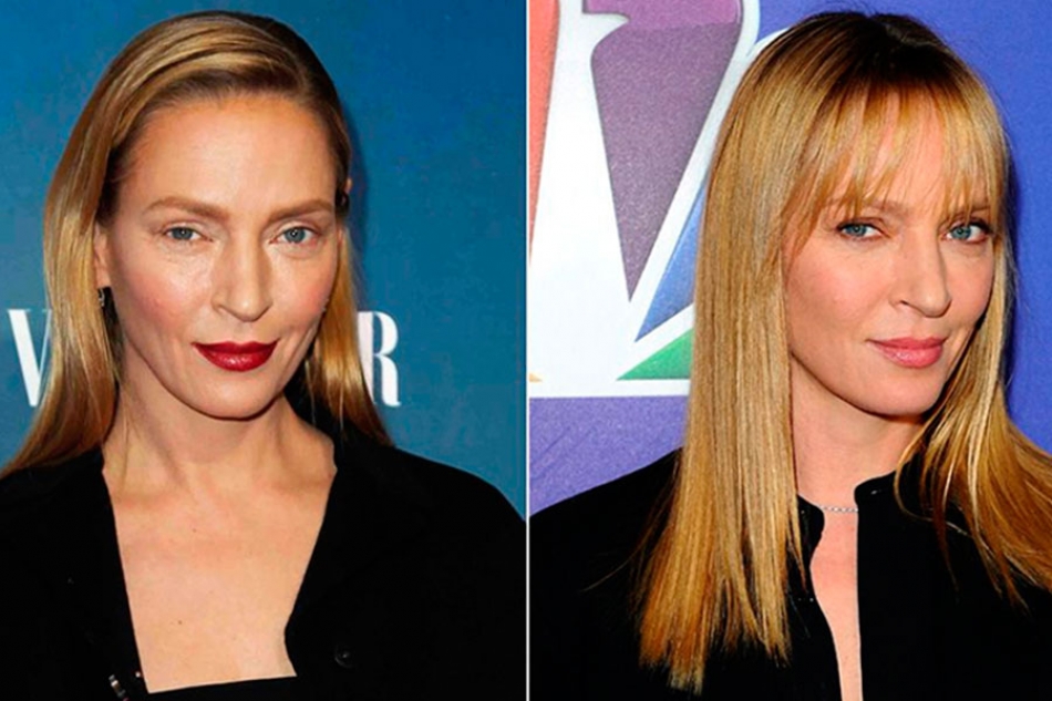 Uma Thurman, su nuevo rostro es 'obra del maquillaje'