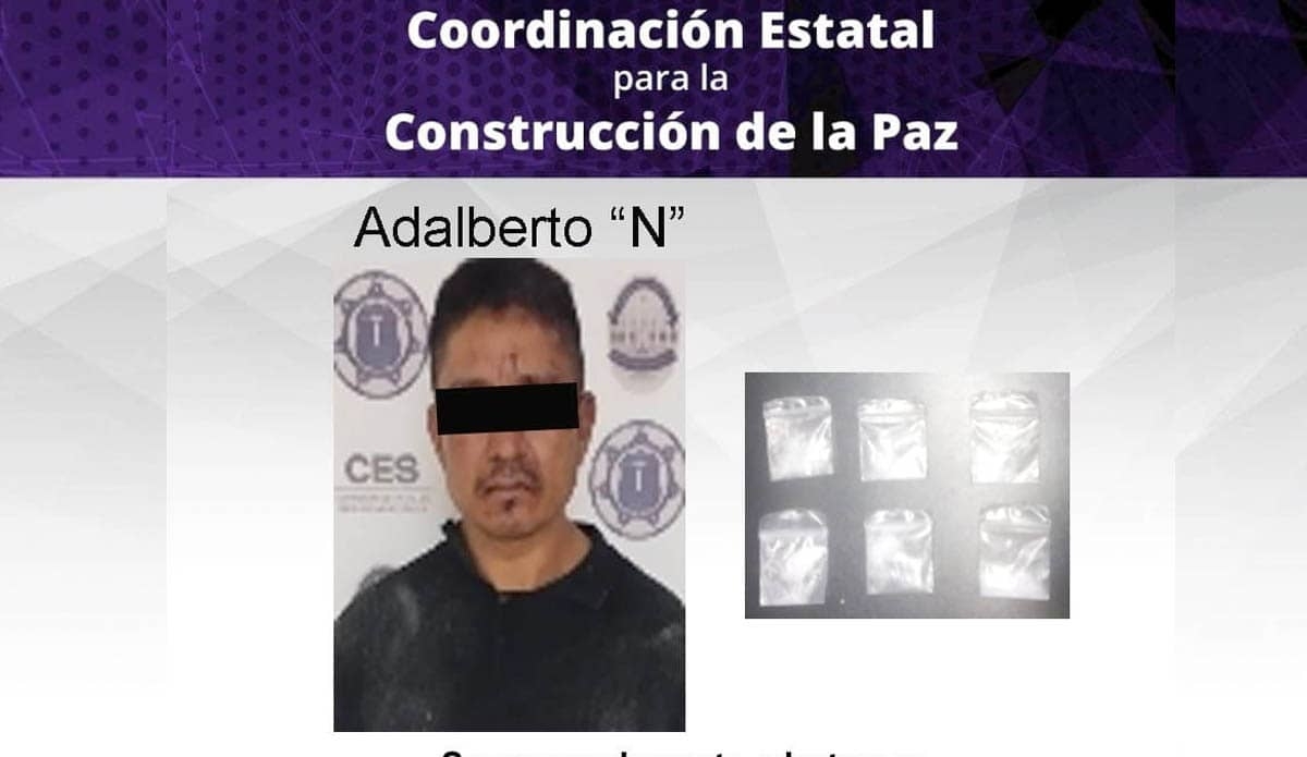 Fue descubierto en posesión de cristal