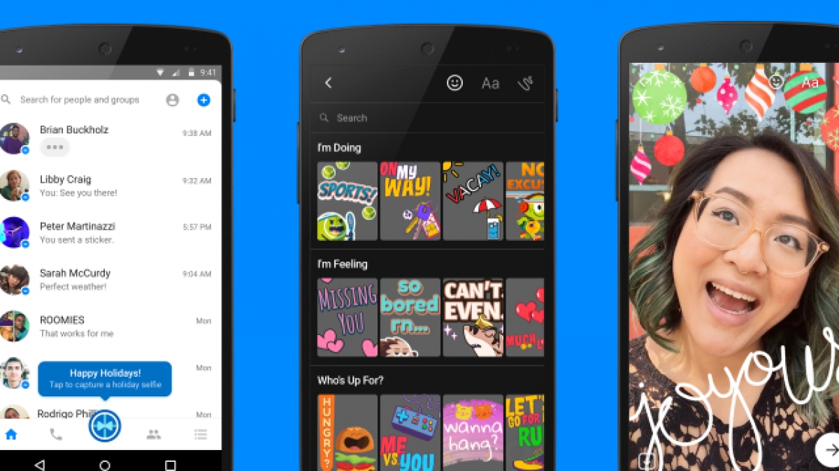 Máscaras, filtros y stickers llegan a Messenger Camera de Facebook