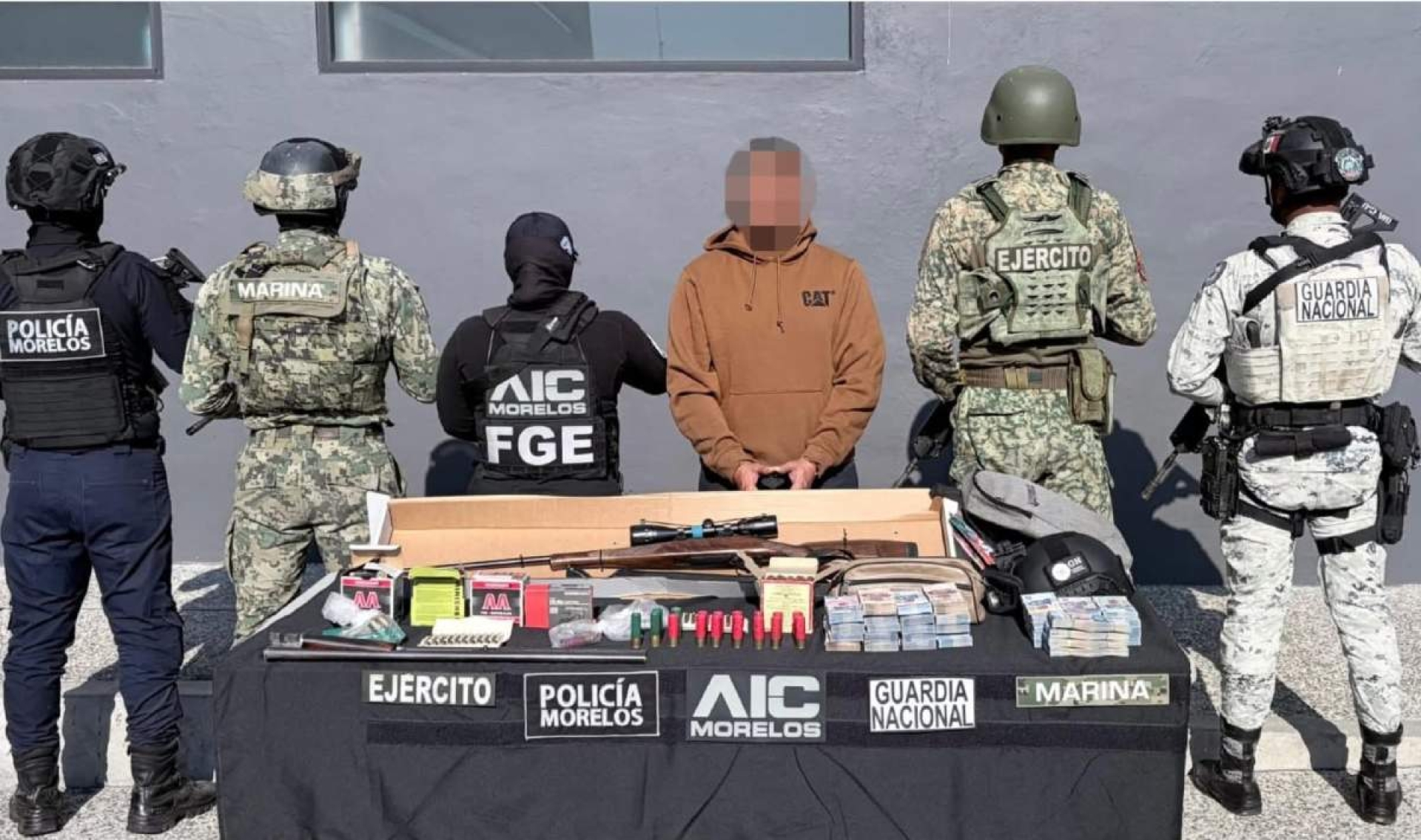 Capturan a individuo durante cateo en Cuernavaca