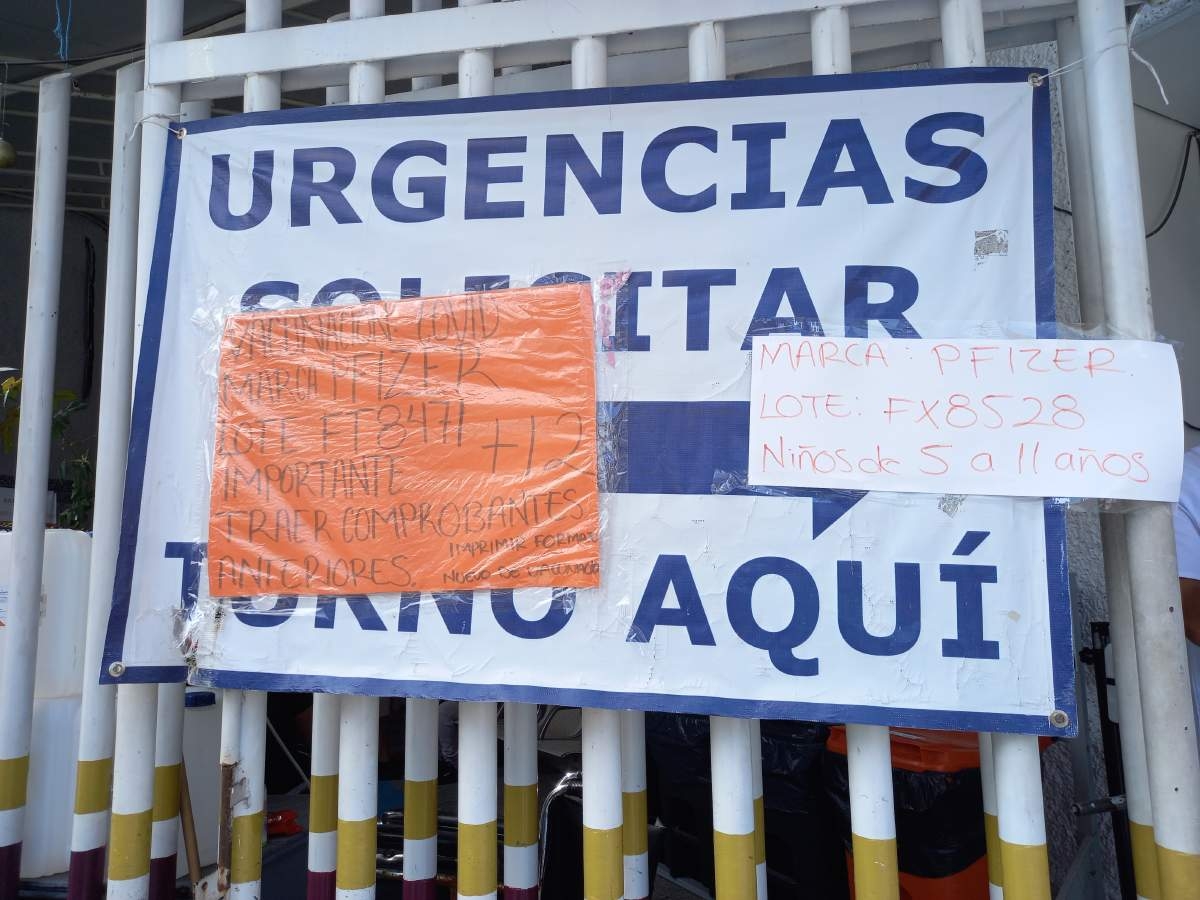 Continúa vacunación anticovid para niños cinco a 11 años en la zona sur