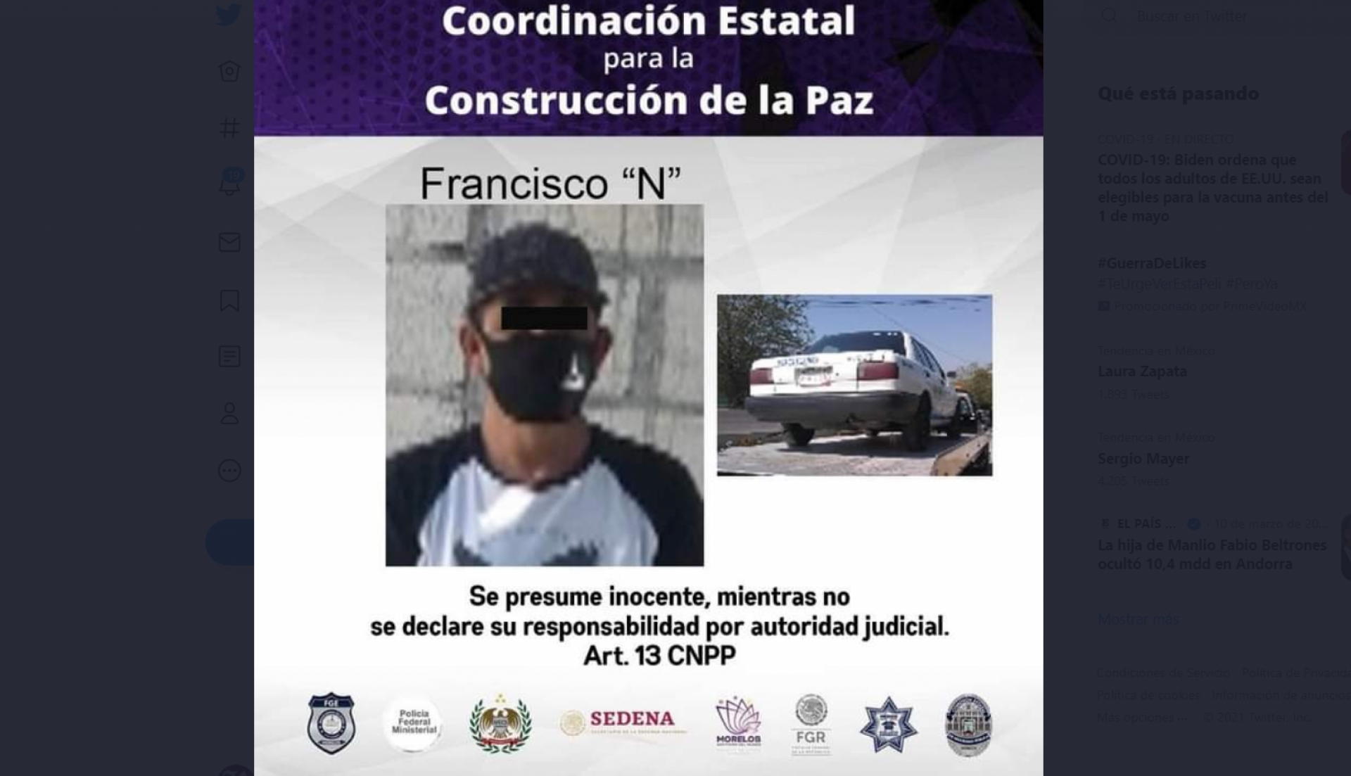 Atrapan a dos individuos en posesión de vehículos robados