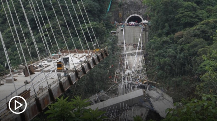 Puente en Bogotá Villavicencio se desplomó y dejó víctimas