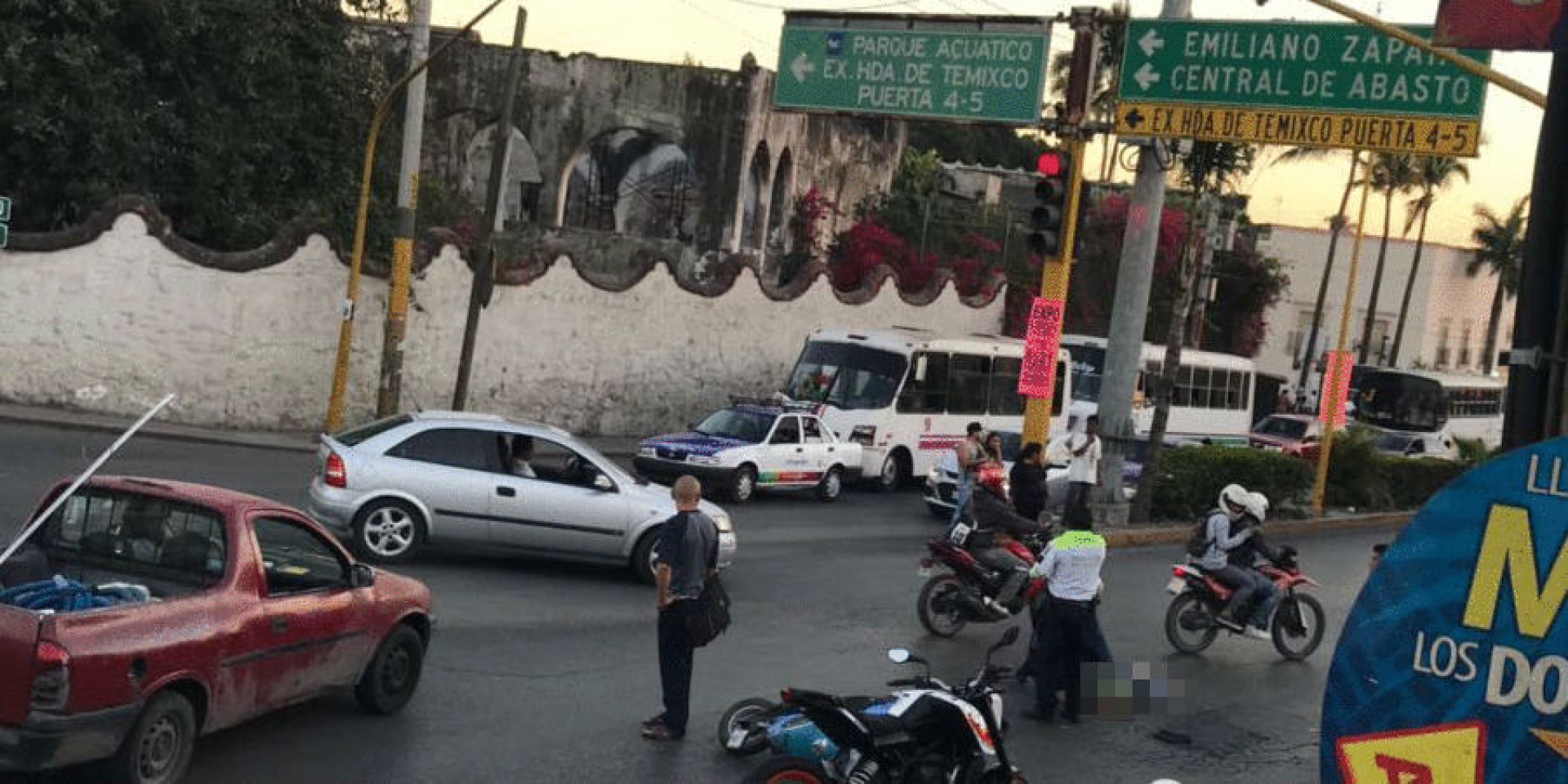 Se accidenta motociclista en Temixco