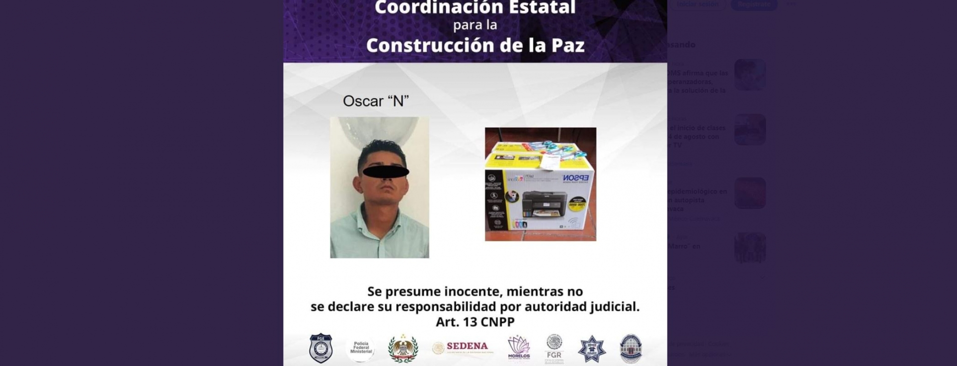 Robó en una tienda Office Max