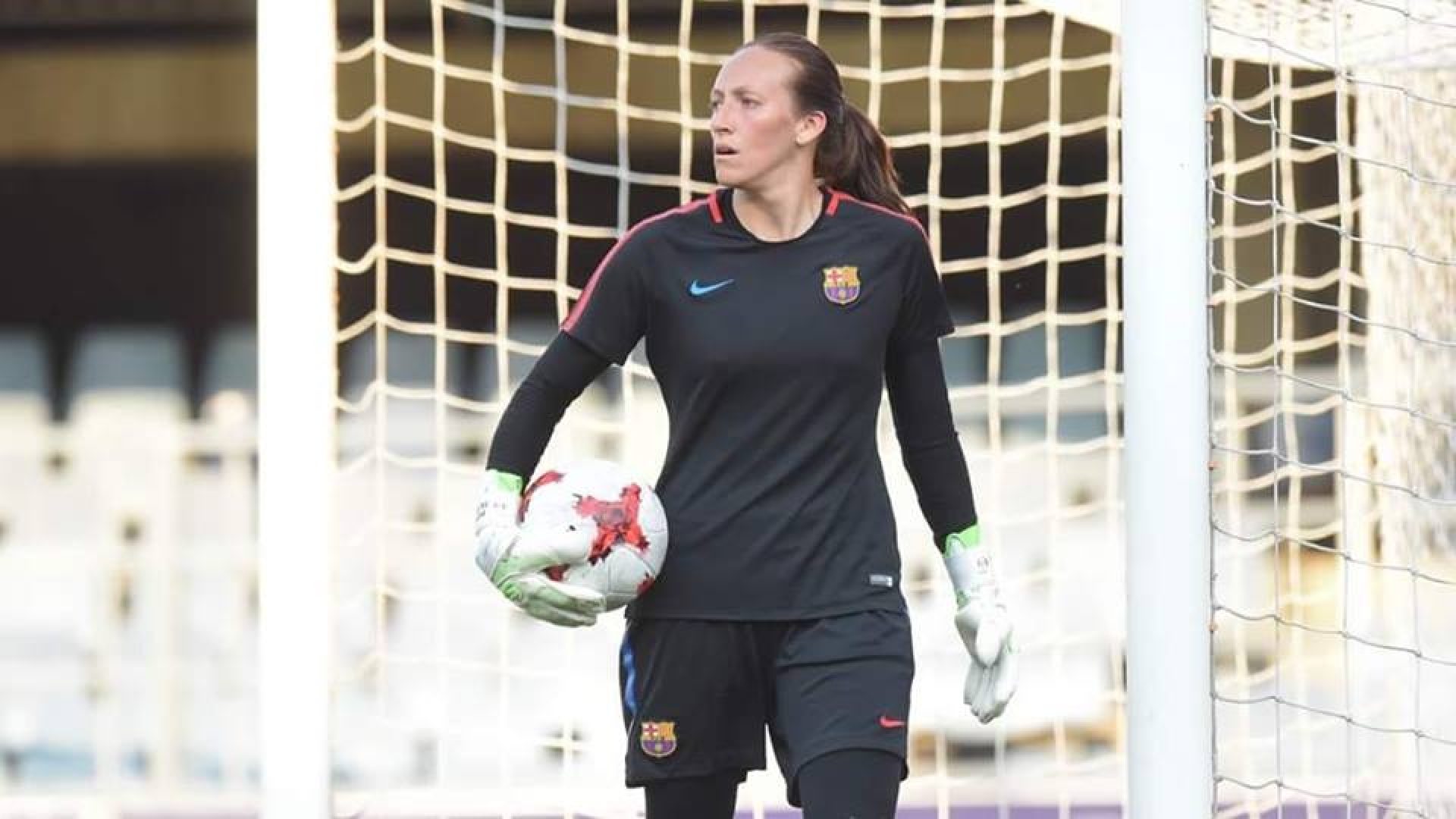 Pamela Tajonar se presentó ante la afición del Barcelona