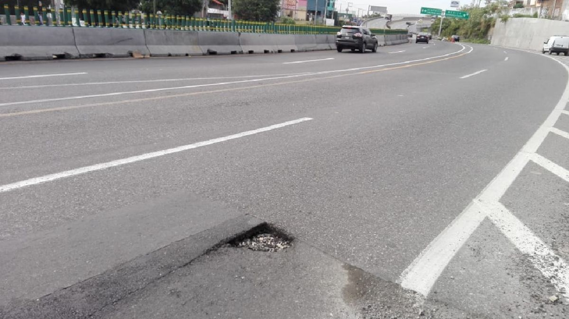 Reapareció hundimiento en el Paso Exprés