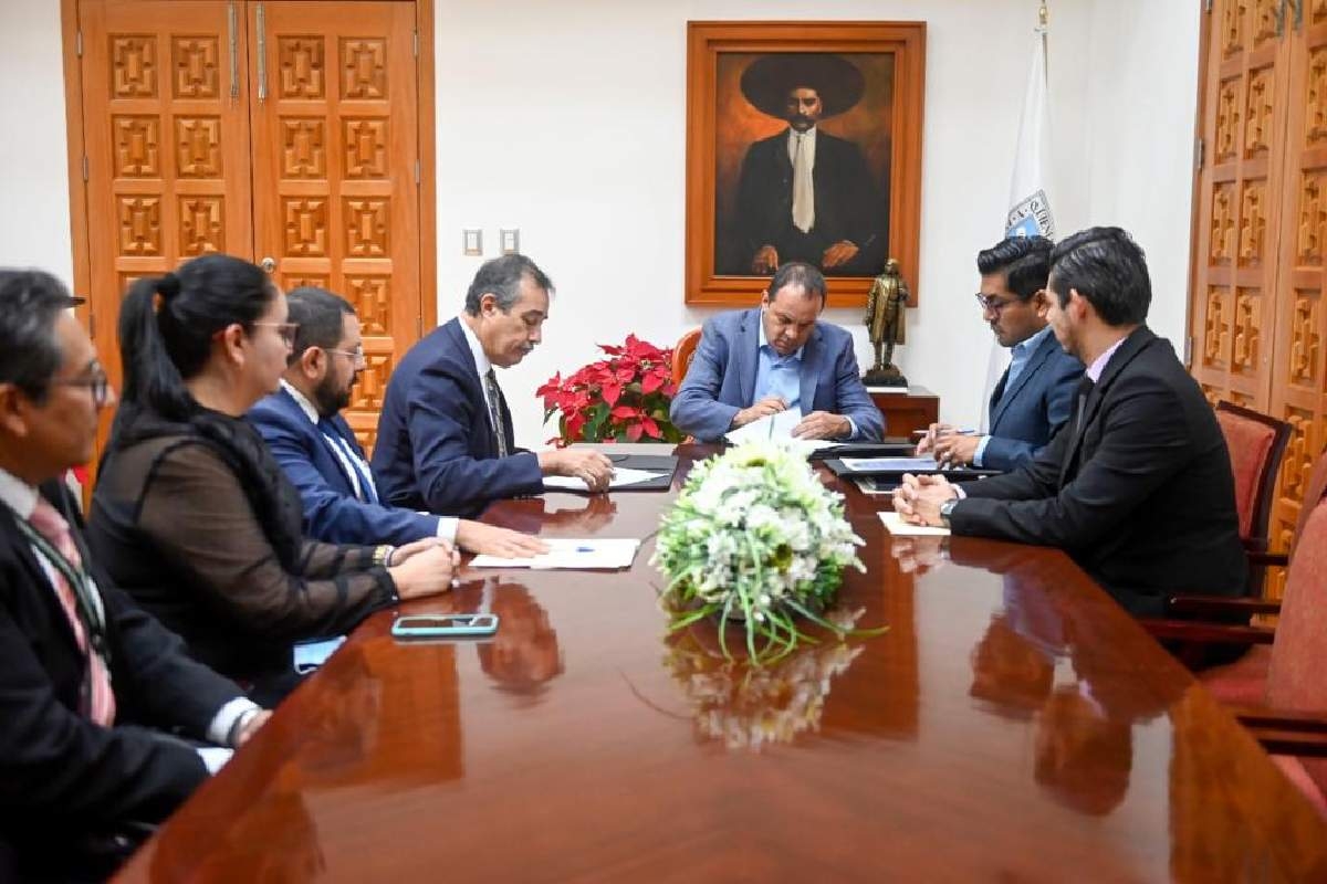 Firma gobierno de Cuauhtémoc Blanco convenio de colaboración con el Centro Federal de Conciliación y Registro Laboral