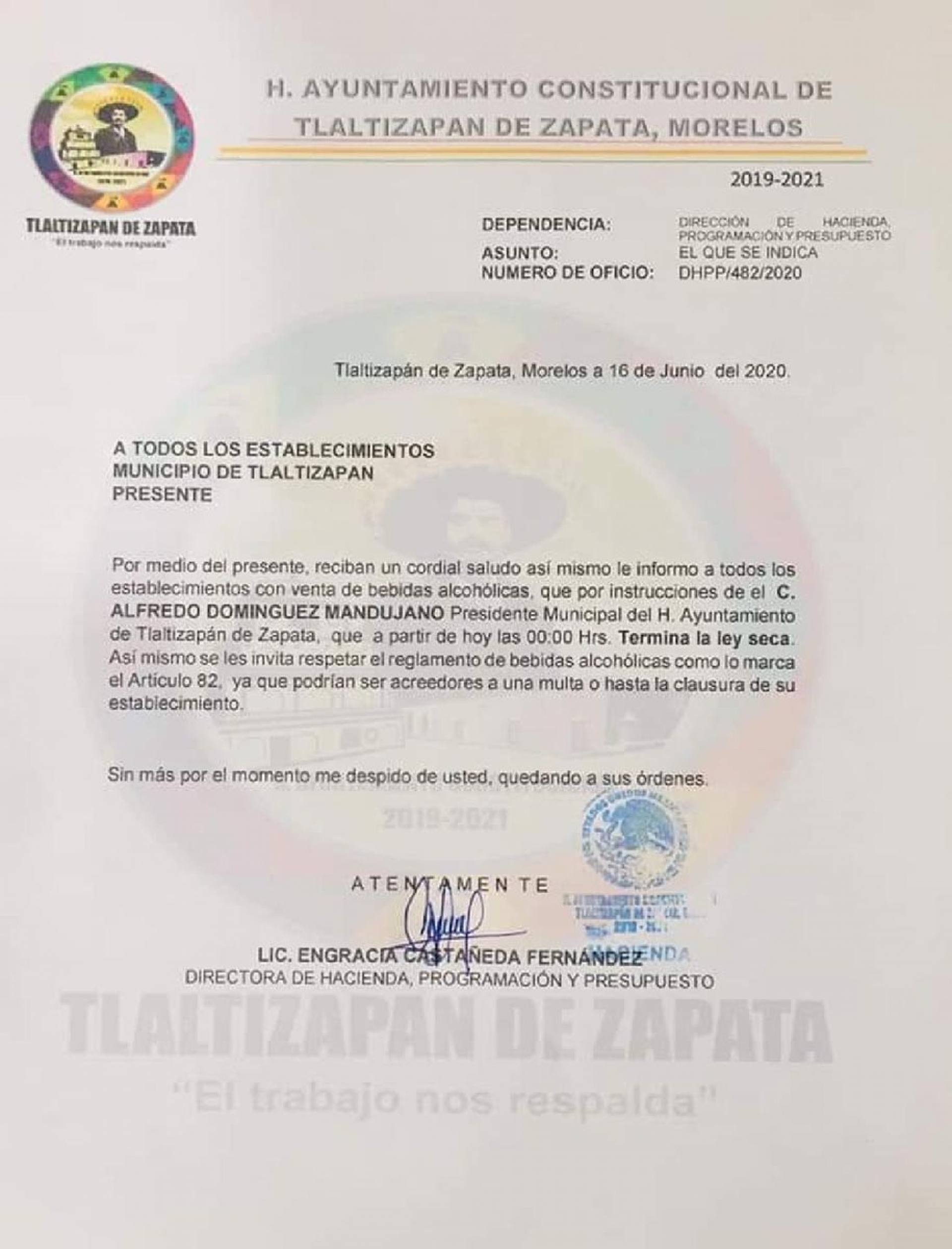 Dan por terminada la “ley seca” en Tlaltizapán