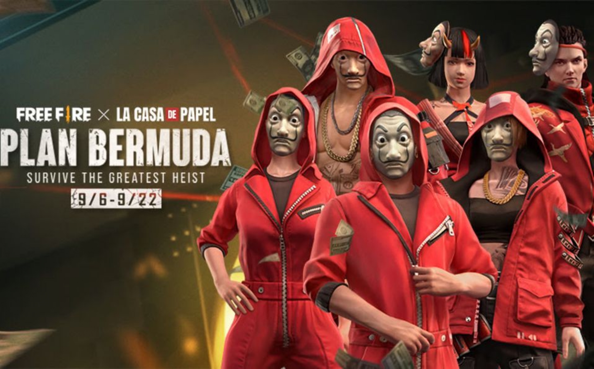 ¡La Casa de Papel en videojuego! La serie de Netflix con Free Fire