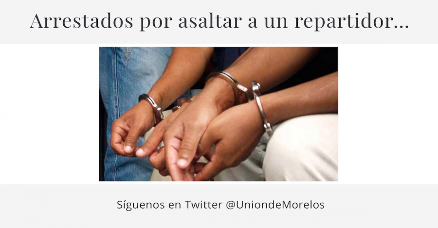 Aprehenden a tres personas por el atraco a un chofer repartidor