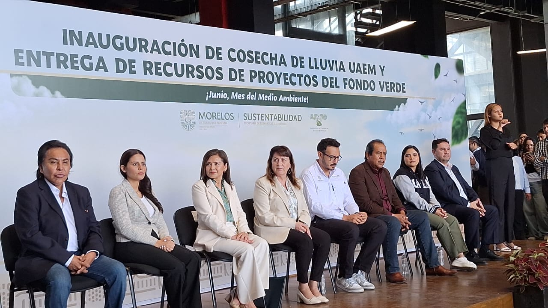 Preside gobernadora Margarita González Saravia inauguración del programa 'Cosecha de lluvia UAEM'