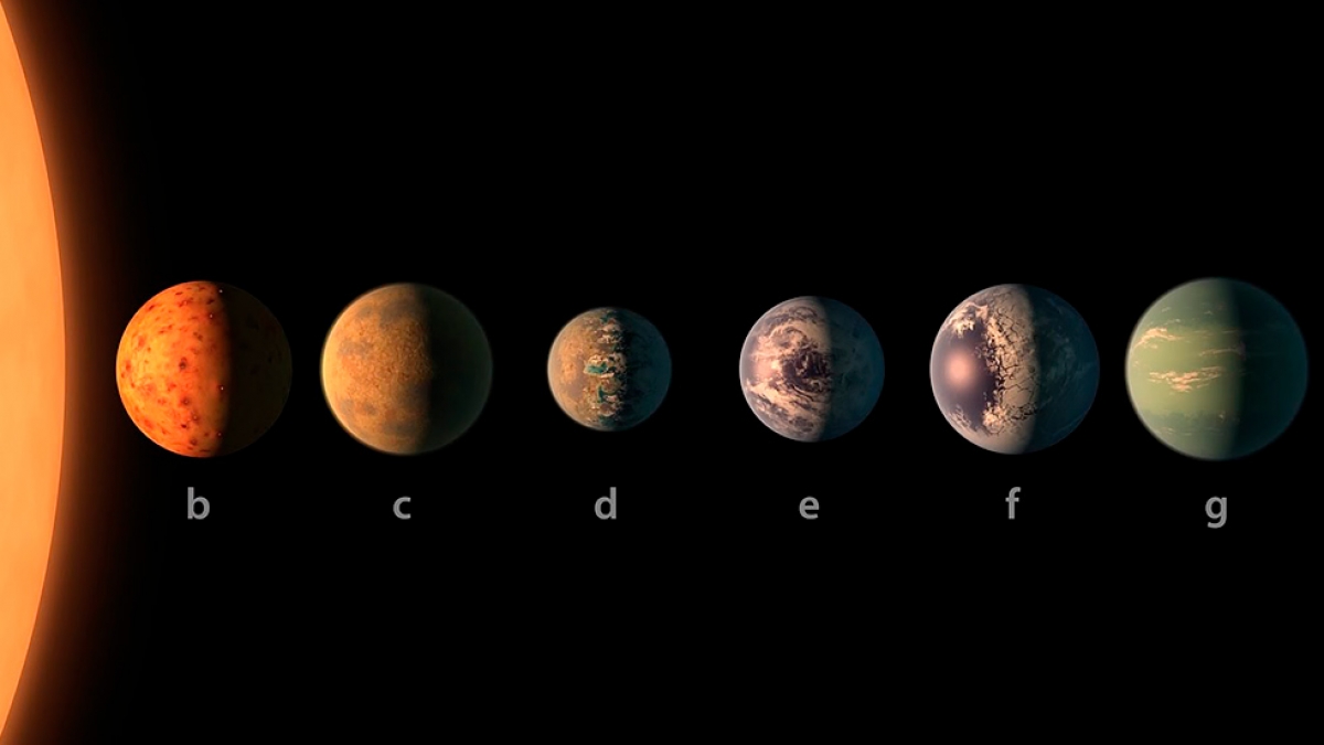La NASA descubre sistema solar con 7 planetas parecidos a la Tierra