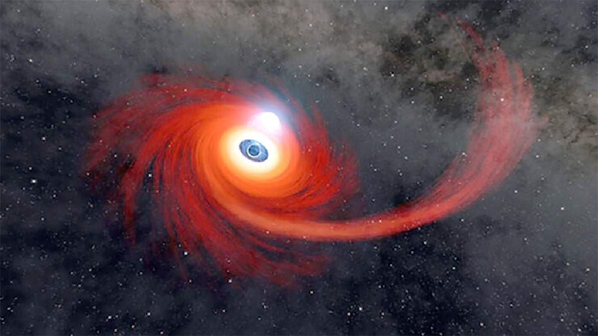 La NASA observa un agujero negro devorando una estrella