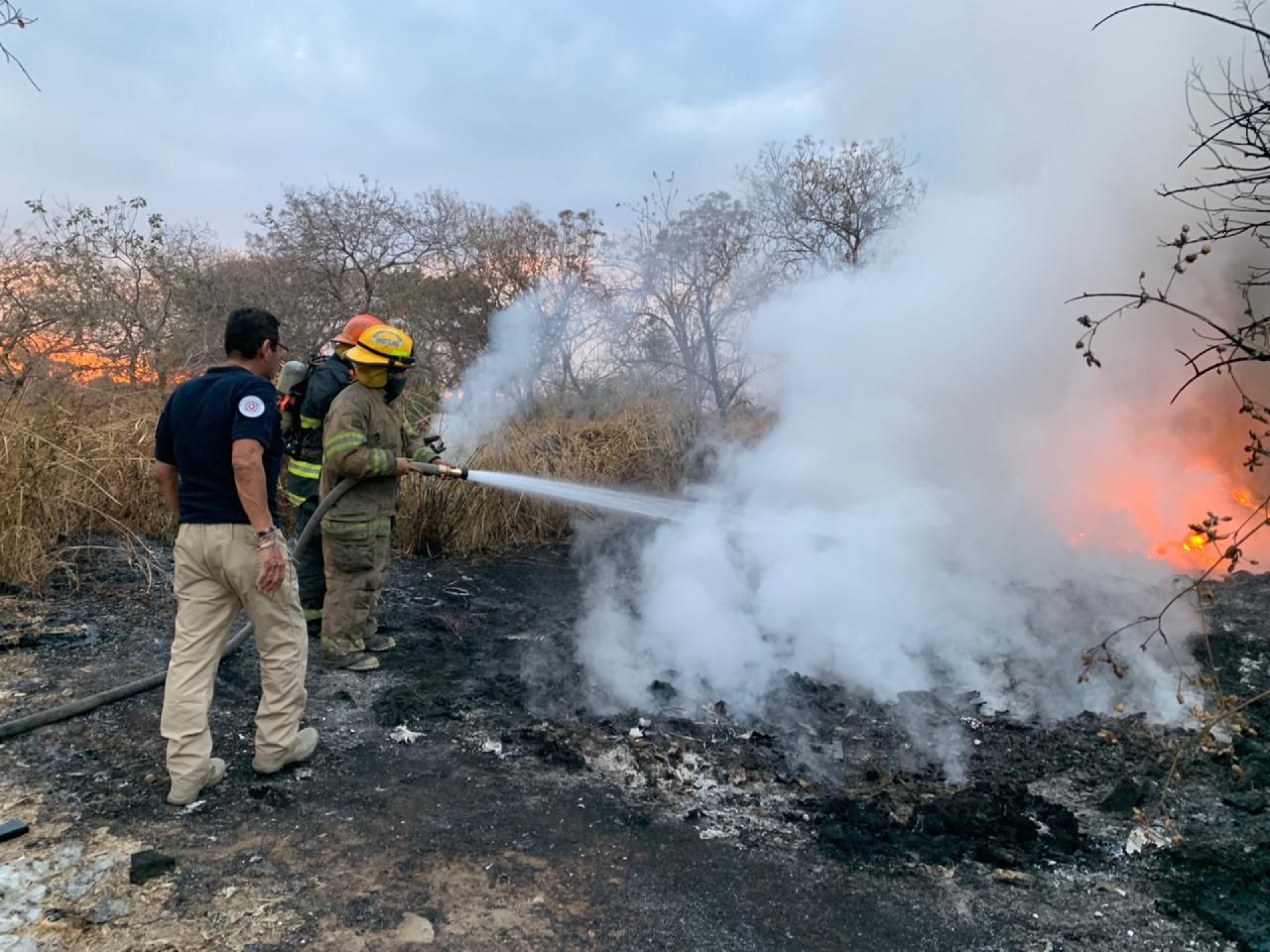Atendió Coordinación de Protección Civil de Jiutepec dos incendios