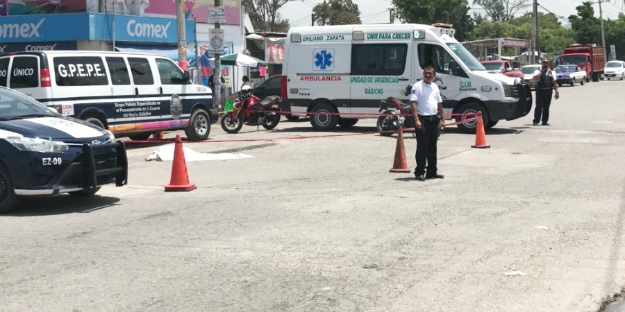 Fallece mujer tras ser atropellada en Tezoyuca