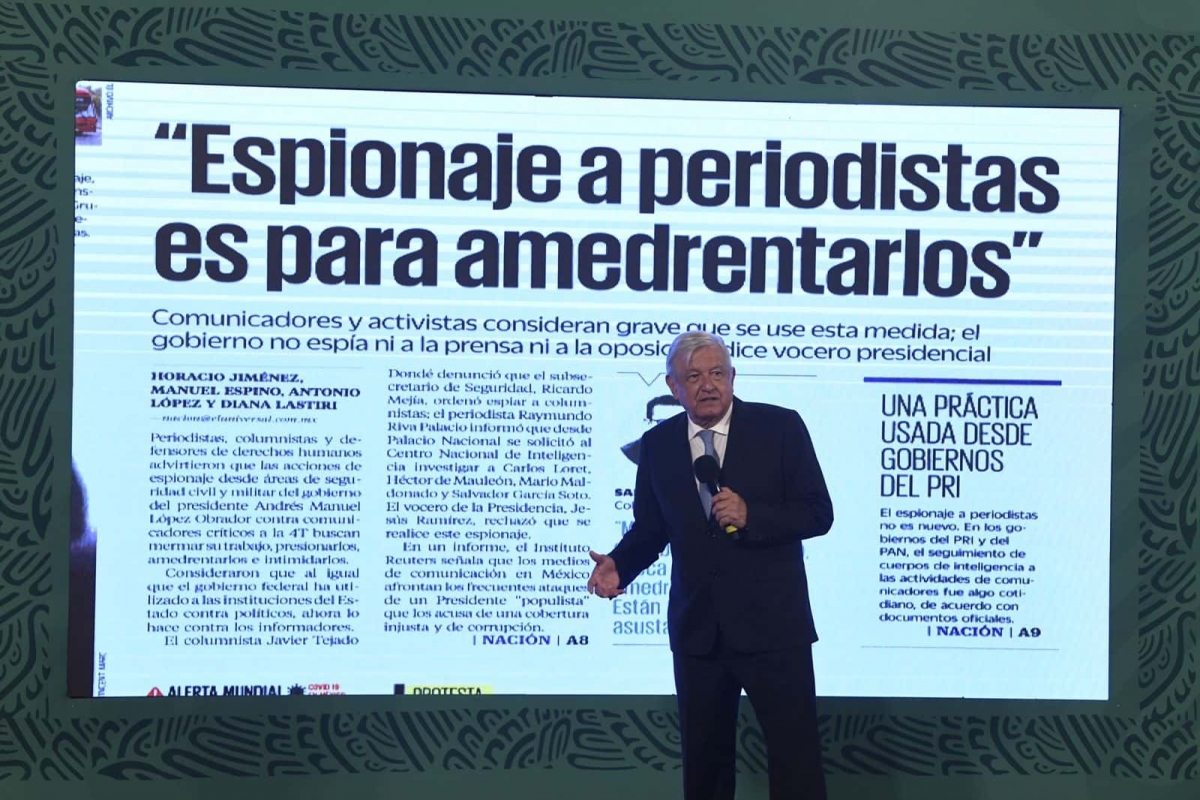 AMLO inaugura el "quien es quién en las mentiras"; niega espionaje a columnistas