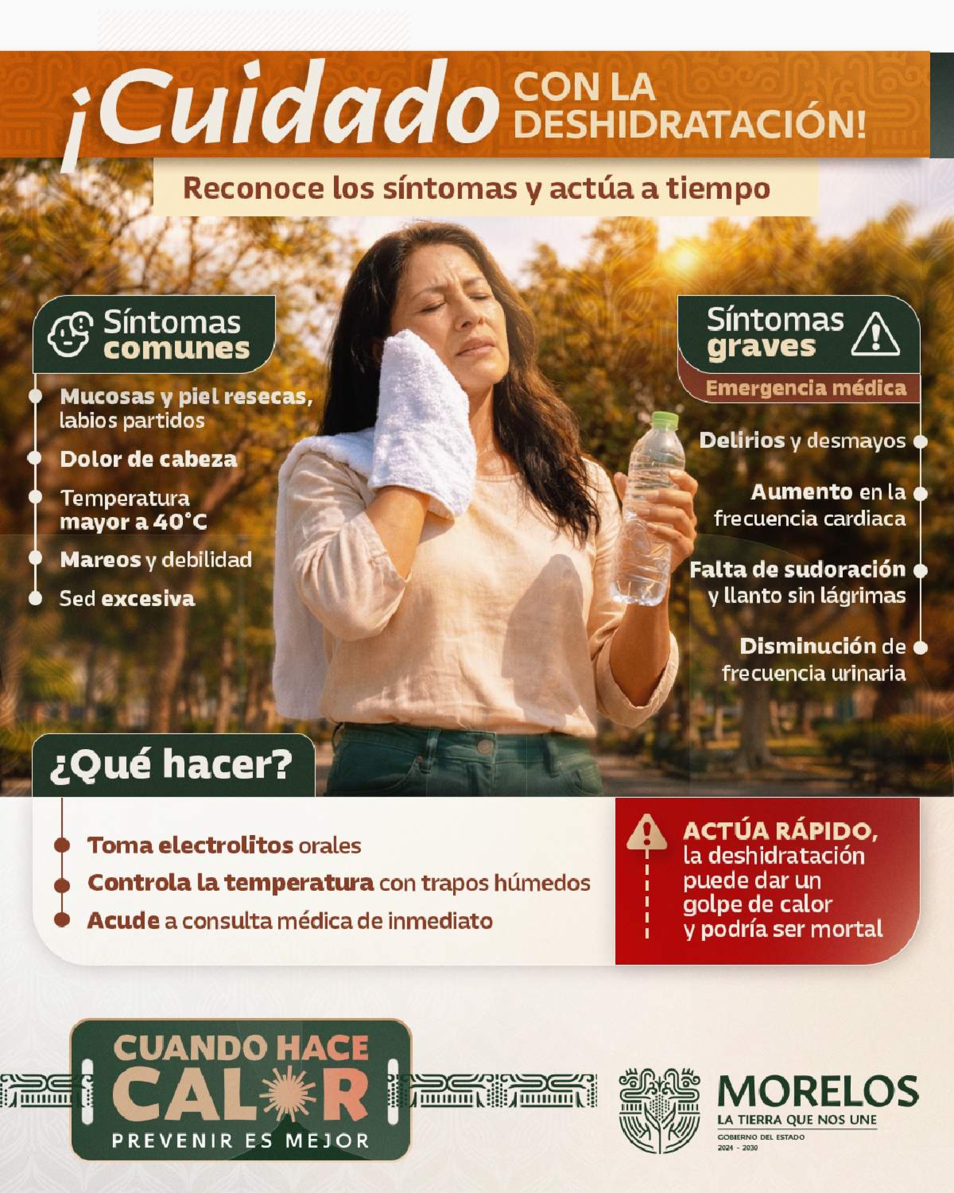 Continuarán las altas temperaturas en Morelos